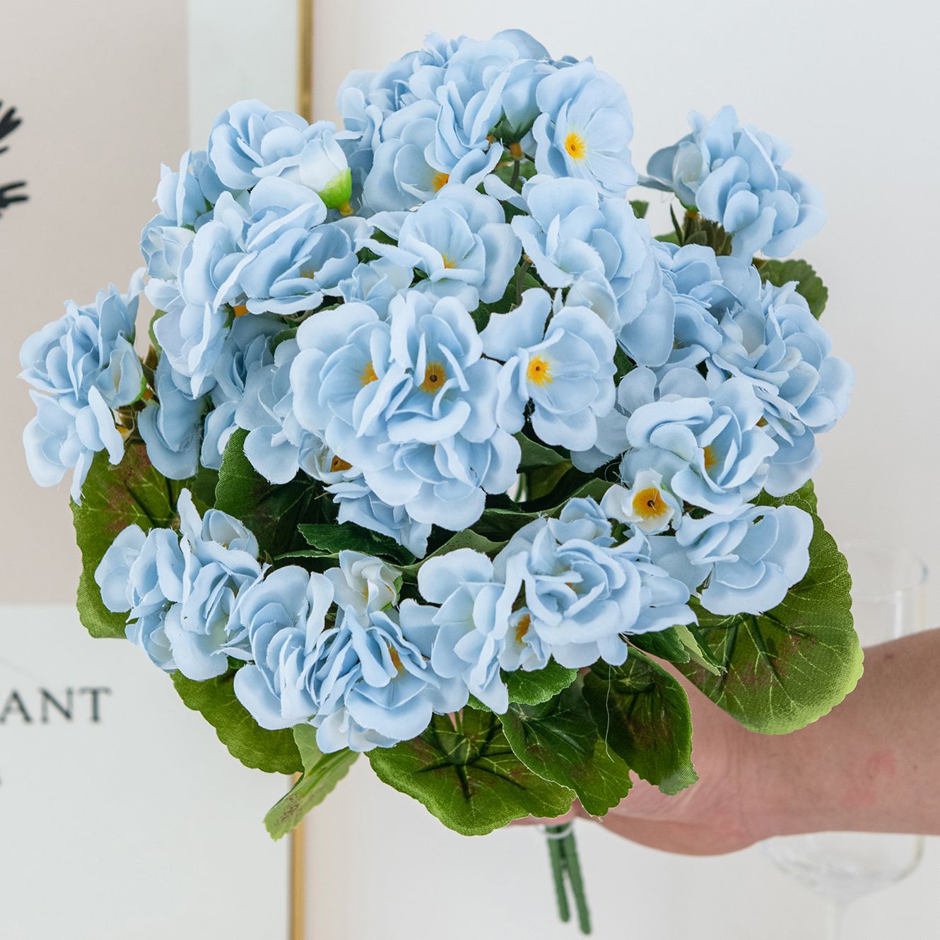 Bonsai Garden Festival - Flores artificiais plantas begônia flor casamento