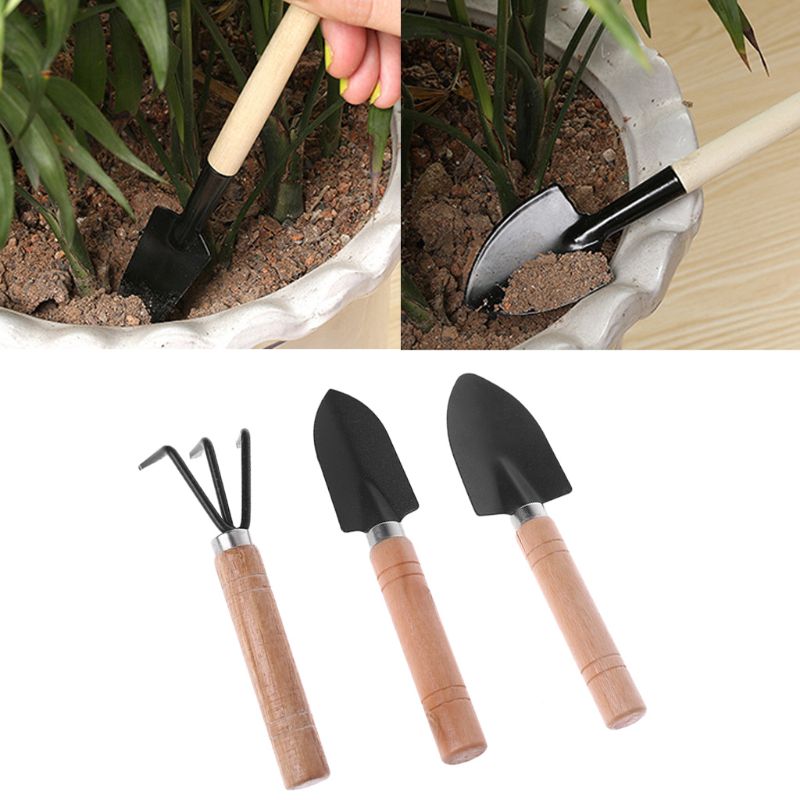 3 pçs mini pá de jardim ancinh - Bonsai Garden Rake avaliação e preço