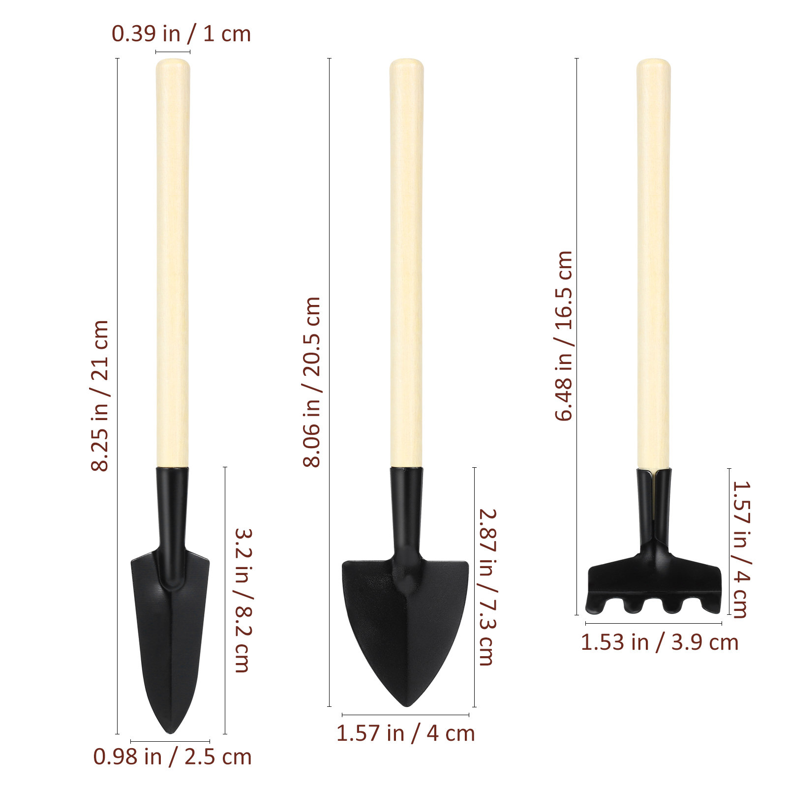 2 Conjuntos de Ferramentas de  - Bonsai Garden Rake avaliação e preço